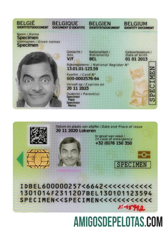 Bélgica Kids ID 2020 Presente amostra